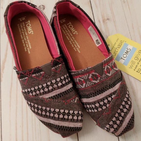 Toms Shoes - Toms | Fuchsia tribal jersey 5 NWT